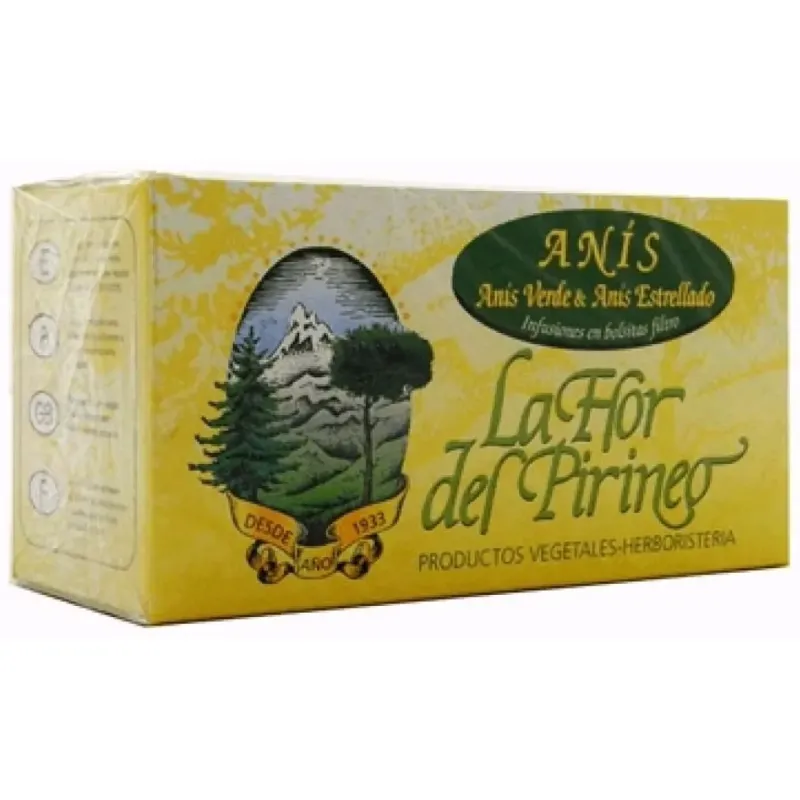 La flor del pirineo anís verde y anís estrellado infusión 25uds | Farmacia Barata