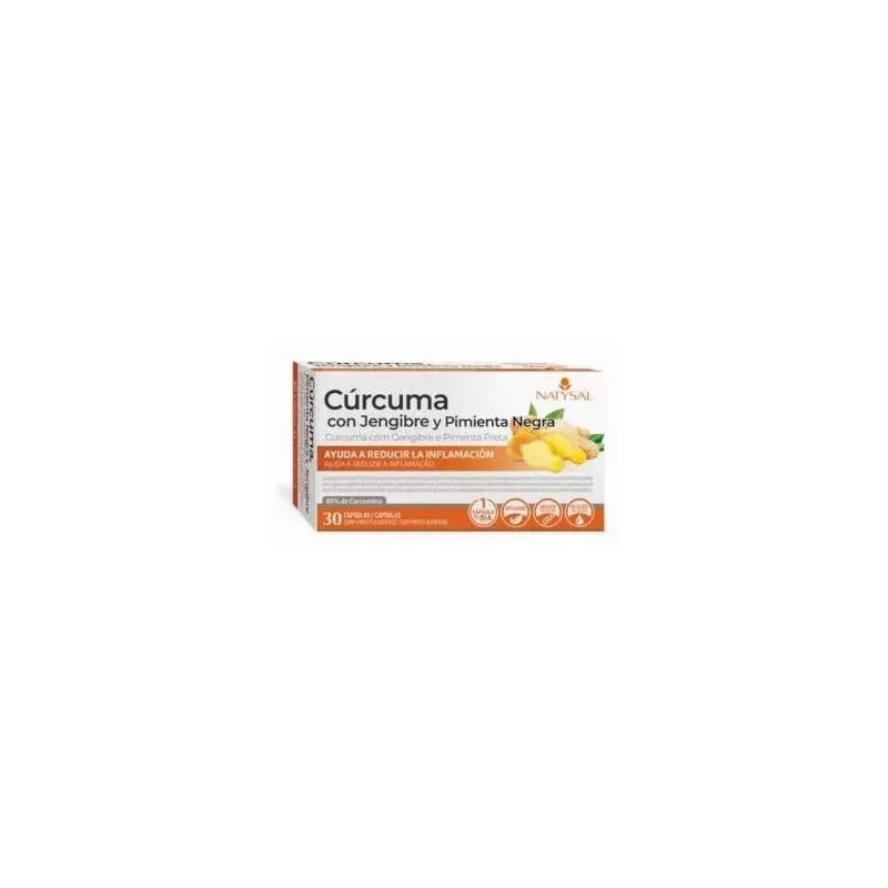 Natysal cúrcuma con jengibre y pimienta negra 30caps | Farmacia Barata Natysal cúrcuma con jengibre y pimienta negra 30caps | Farmacia Barata