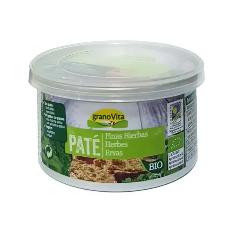 Granovita pate finas hierbas bio sin azúcar 125g | Farmacia Barata Granovita pate finas hierbas bio sin azúcar 125g | Farmacia Barata