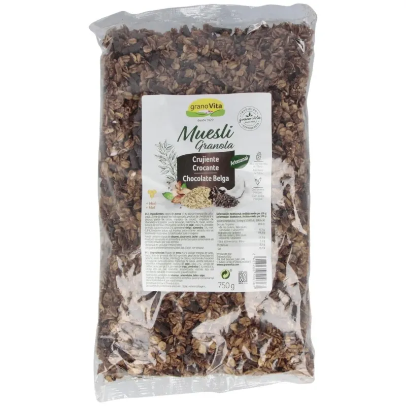 Granovita muesli crujiente choco 750g | Farmacia Barata Granovita muesli crujiente choco 750g | Farmacia Barata