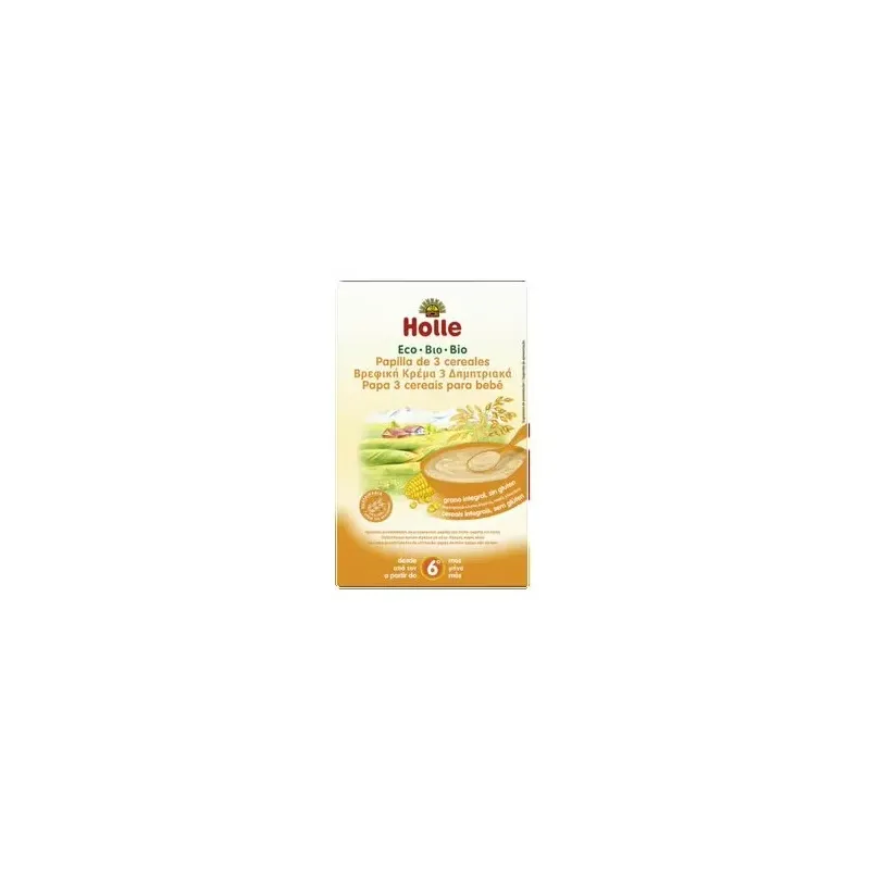 Holle papilla 3 cereales int sin gluten 6m 250g | Farmacia Barata Holle papilla 3 cereales int sin gluten 6m 250g | Farmacia Barata