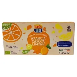 Zumo de naranja zanahoria y limon 3udsx200ml. bio