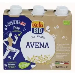Isola bio bebida vegetal de avena bio sin gluten vegan 3x250ml