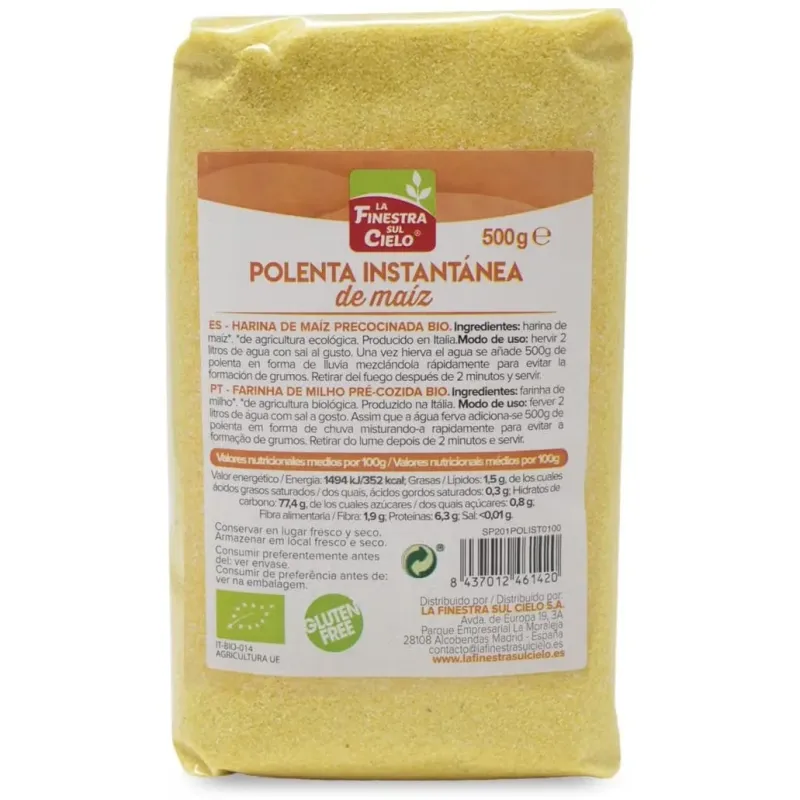 La finestra sul cielo polenta instantanea 500g | Farmacia Barata