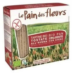 Le pain des fleurs pan crujiente avena sin gluten bio 150g