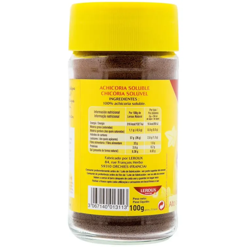 Leroux achicoria soluble 100g | Farmacia Barata