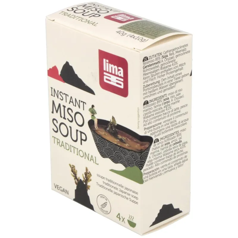 Sopa miso tradicional instantanea 4sbrs. bio vegan | Farmacia Barata
