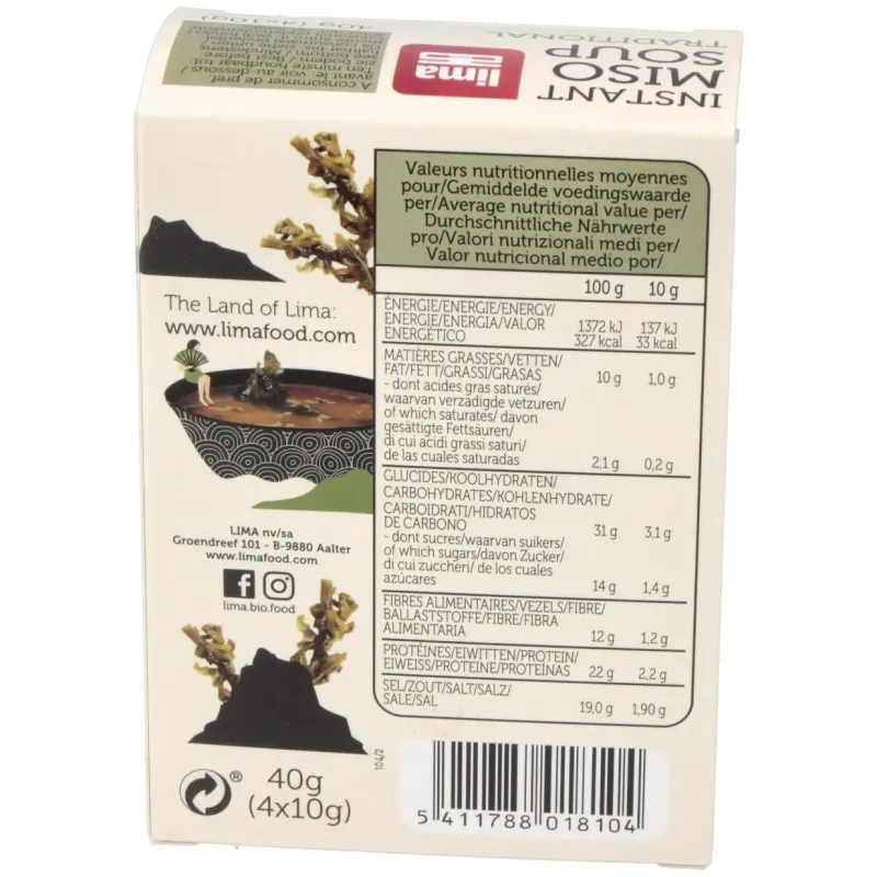 Sopa miso tradicional instantanea 4sbrs. bio vegan | Farmacia Barata