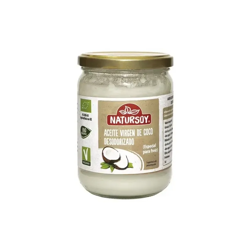 Natursoy aceite de coco desodorizado especial freír eco 400g | Farmacia Barata