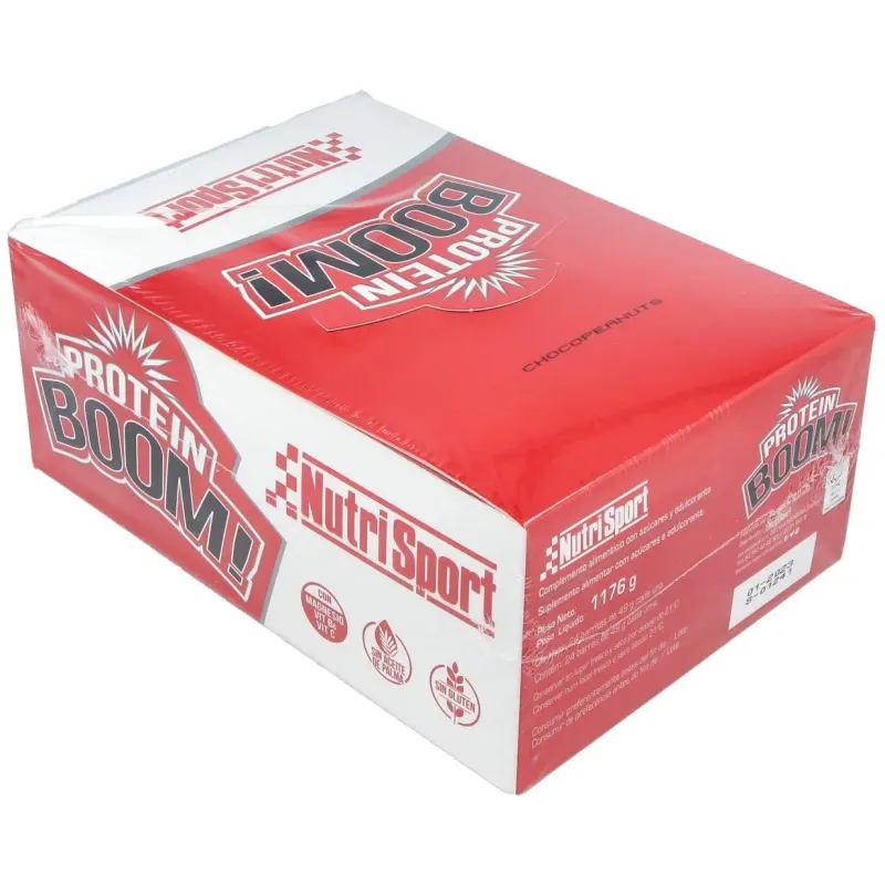 Protein boom barritas chocopeanuts 24ud. | Farmacia Barata Protein boom barritas chocopeanuts 24ud. | Farmacia Barata