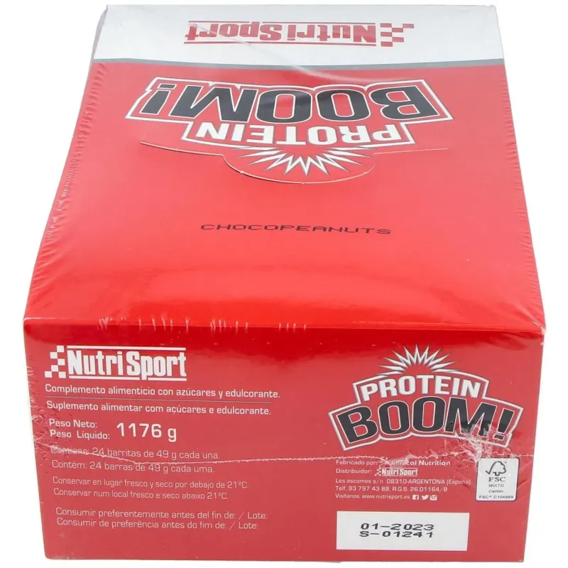 Protein boom barritas chocopeanuts 24ud. | Farmacia Barata Protein boom barritas chocopeanuts 24ud. | Farmacia Barata