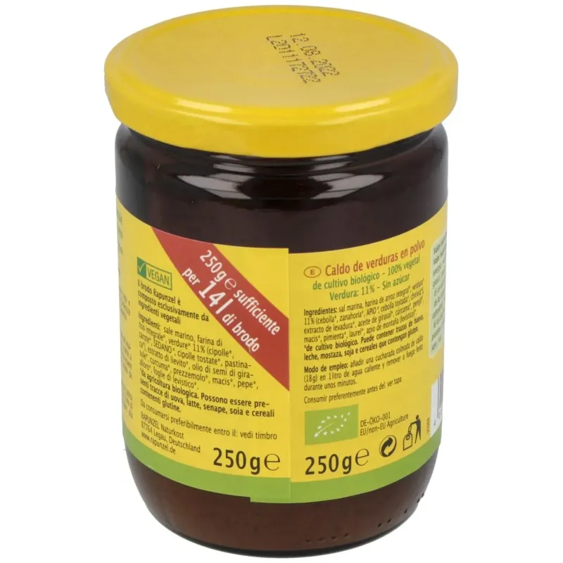 Caldo de verduras brodo 250gr. bio vegan | Farmacia Barata