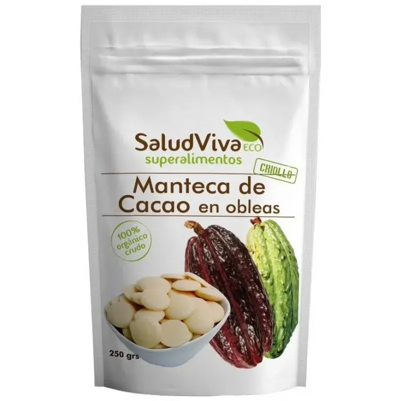 Manteca de cacao en obleas 250gr. bio sg s/a vegan | Farmacia Barata Manteca de cacao en obleas 250gr. bio sg s/a vegan | Farmacia Barata