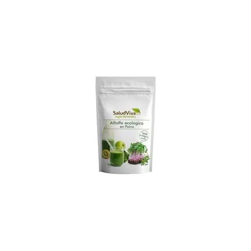Salud viva alfalfa ecológica en polvo 200g | Farmacia Barata