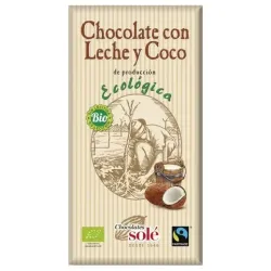 Chocolates sole chocolate negro con agave 73% 100g