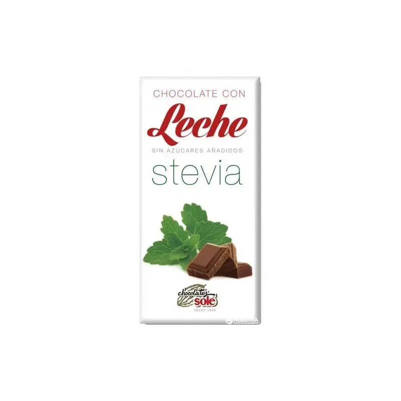 Chocolates sole chocolate leche stevia sin gluten 100g | Farmacia Barata