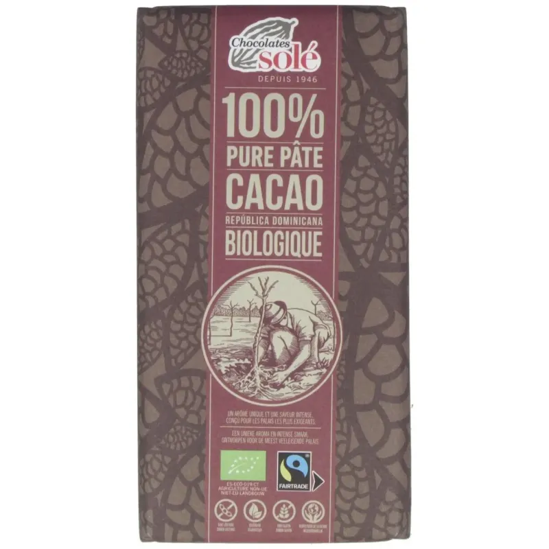 Chocolate negro 100% 100gr. eco sg | Farmacia Barata