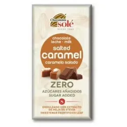 Chocolates sole chocolate leche caramelo salado stevia bio 100g