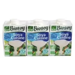 Crema de soja cuisine para cocinar 3uds. bio