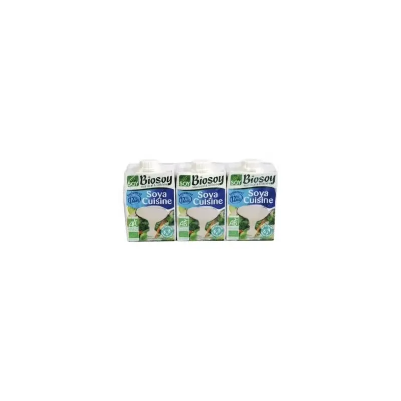 Crema de soja cuisine para cocinar 3uds. bio | Farmacia Barata