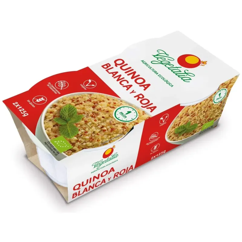 Vasito de quinoa blanca y roja 2ud x125gr bio | Farmacia Barata