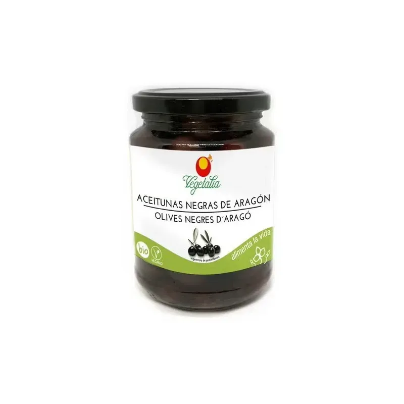 Vegetalia aceitunas negas arago eco 220 220g | Farmacia Barata