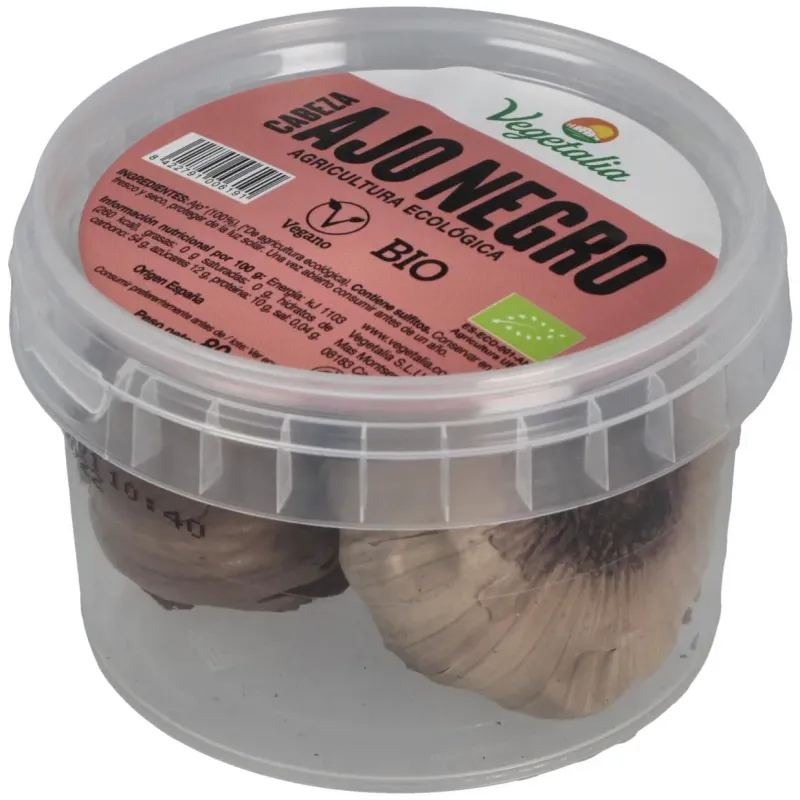 Vegetalia ajo negro bio 2 cabezas 80g | Farmacia Barata