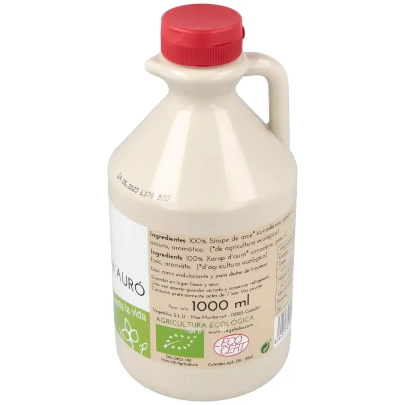 Sirope de arce grado c granel 1lt. bio | Farmacia Barata