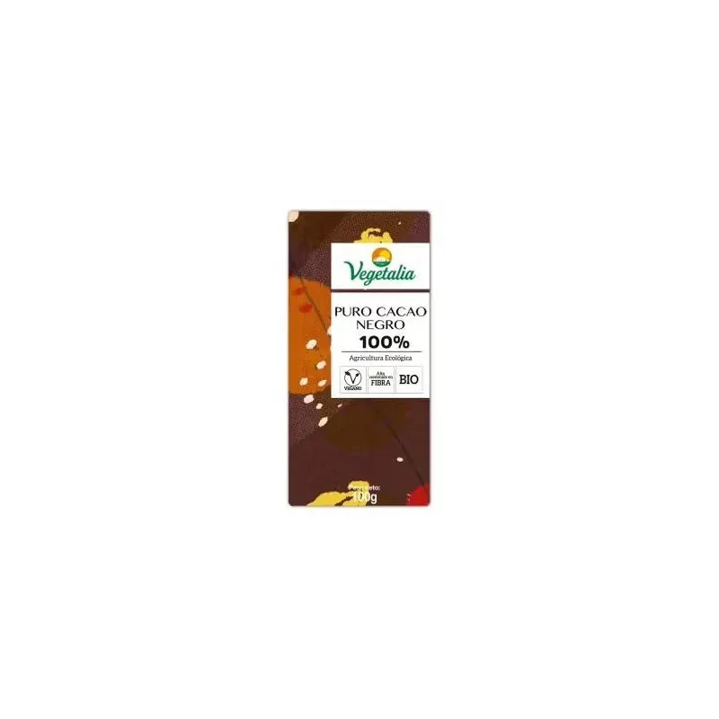 Vegetalia chocolate negro 100% bio 100g | Farmacia Barata