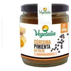 Vegetalia cúrcuma y pimienta negra bio 80g