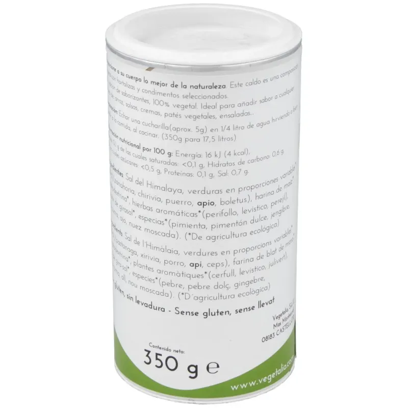 Vegetalia caldo veg. polvo himalaya s/g 350g | Farmacia Barata Vegetalia caldo veg. polvo himalaya s/g 350g | Farmacia Barata