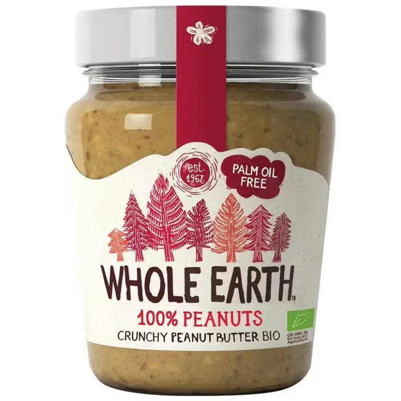Whole earth crema crujiente de cacahuete bio 227g | Farmacia Barata