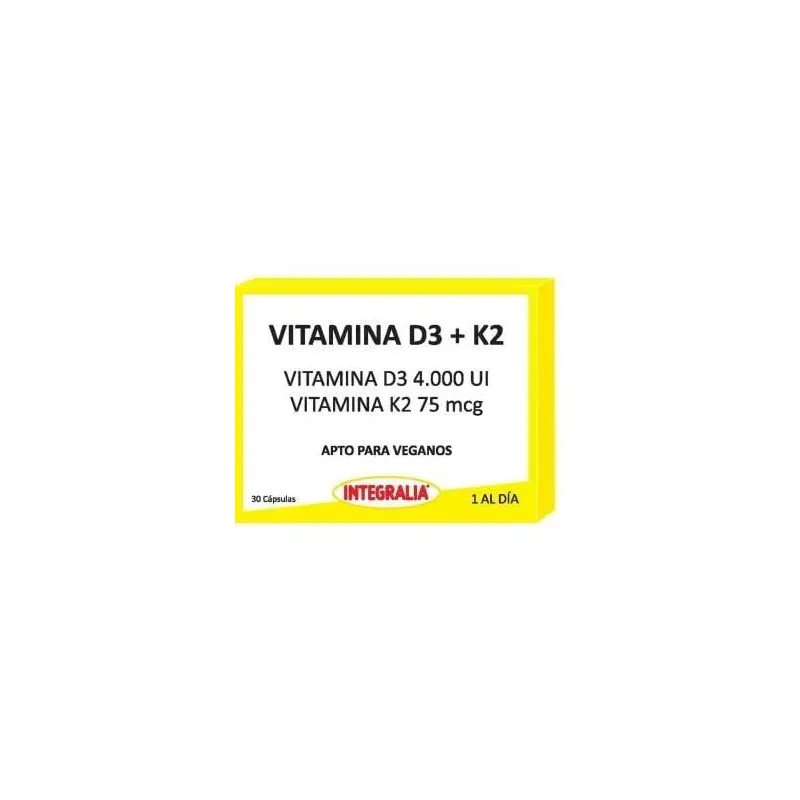 Integralia vitamina d3+k2 30caps | Farmacia Barata