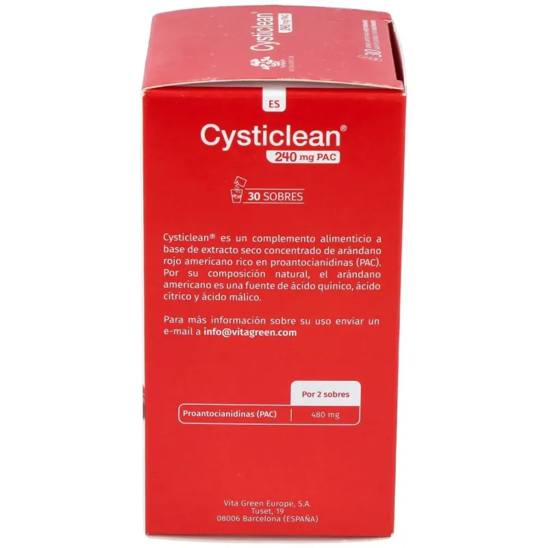 Cysticlean 240mg. 30sbrs. | Farmacia Barata