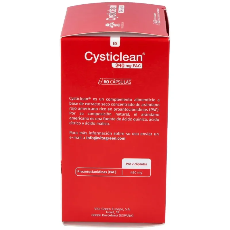 Cysticlean 240mg. 60cap. | Farmacia Barata