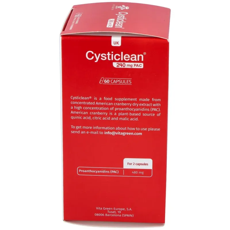 Cysticlean 240mg. 60cap. | Farmacia Barata