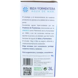 Vegetalia agua de mar microfiltrada ibiza formentera 3l | Farmacia Barata