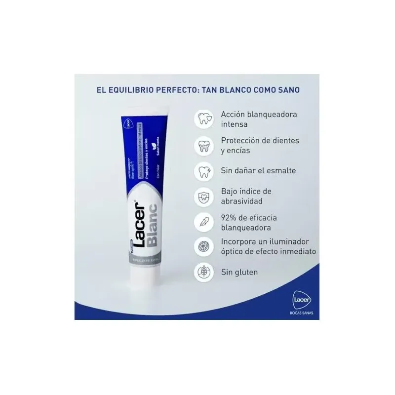 Lacer lacerblanc pasta dentífrica blanqueadora citrus 75ml | Farmacia Barata