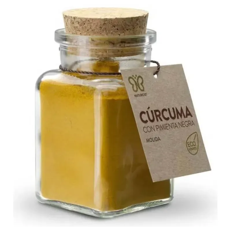 Curcuma y pimienta negra polvo especia 90gr eco | Farmacia Barata