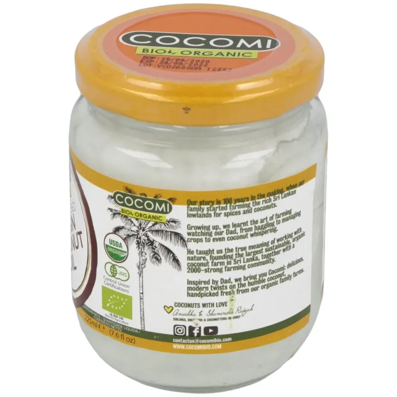 Aceite de coco virgen 225ml bio | Farmacia Barata Aceite de coco virgen 225ml bio | Farmacia Barata