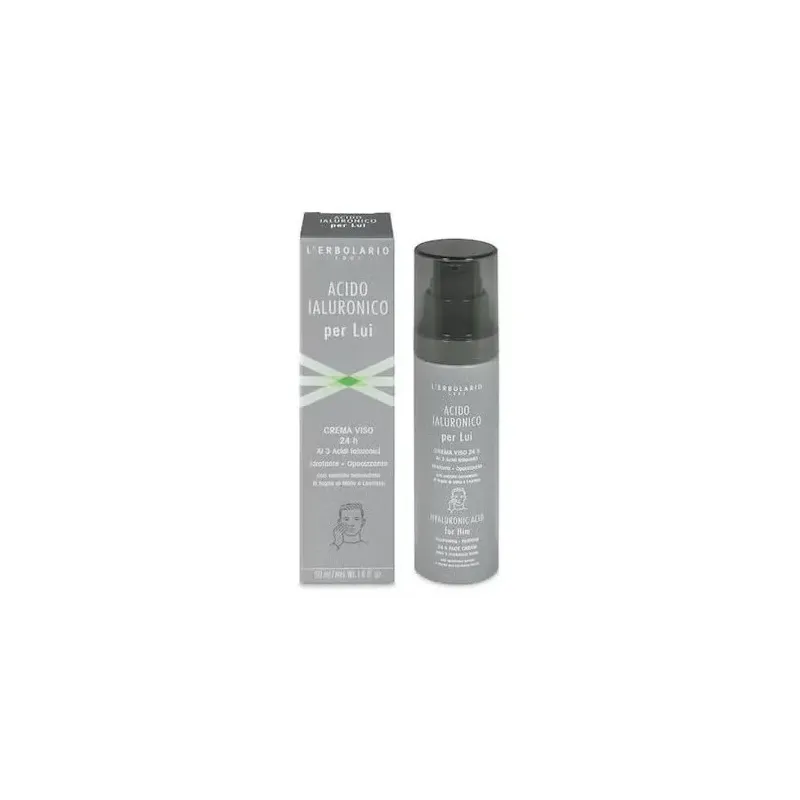 L'erbolario ácido hialurónico hombre crema cara 24 horas 50ml | Farmacia Barata
