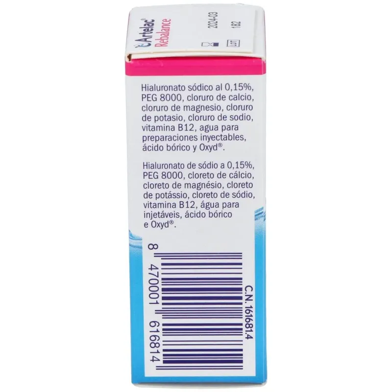 Artelac rebalance 10ml. | Farmacia Barata