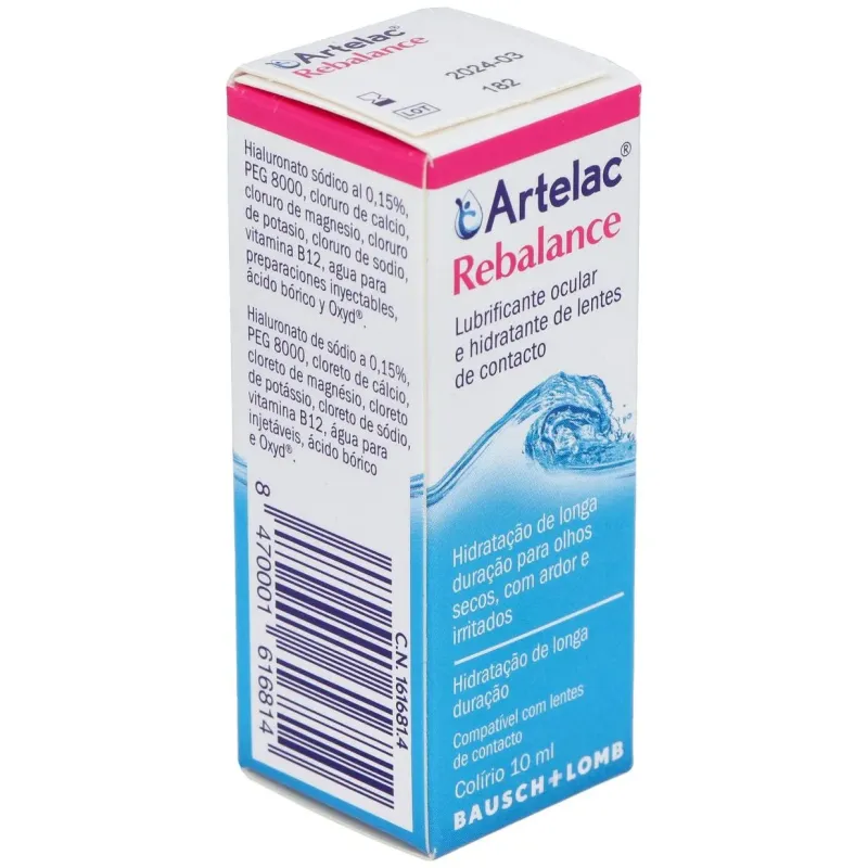 Artelac rebalance 10ml. | Farmacia Barata