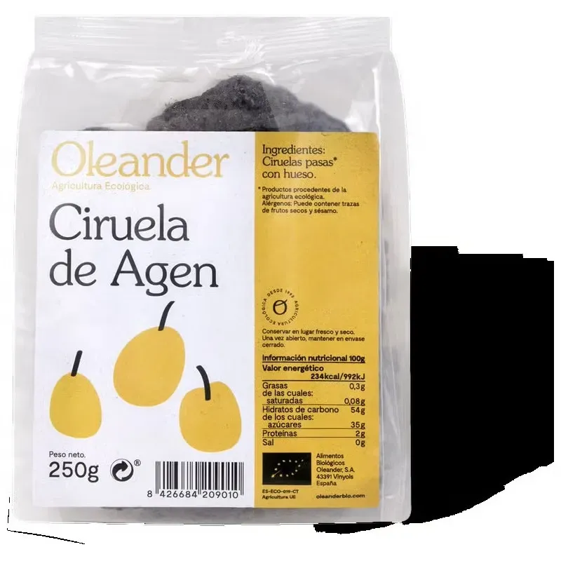 Ciruela de agen con hueso 250gr. bio | Farmacia Barata