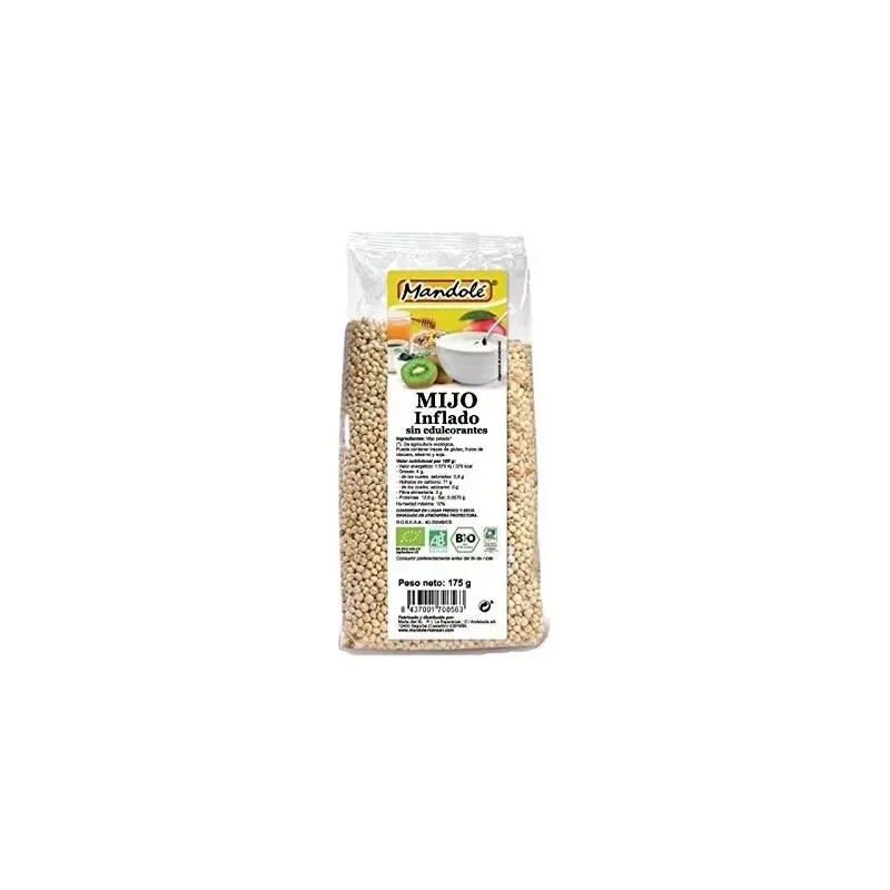 Mandole mijo hinchado bio sin edulcorantes 175g | Farmacia Barata