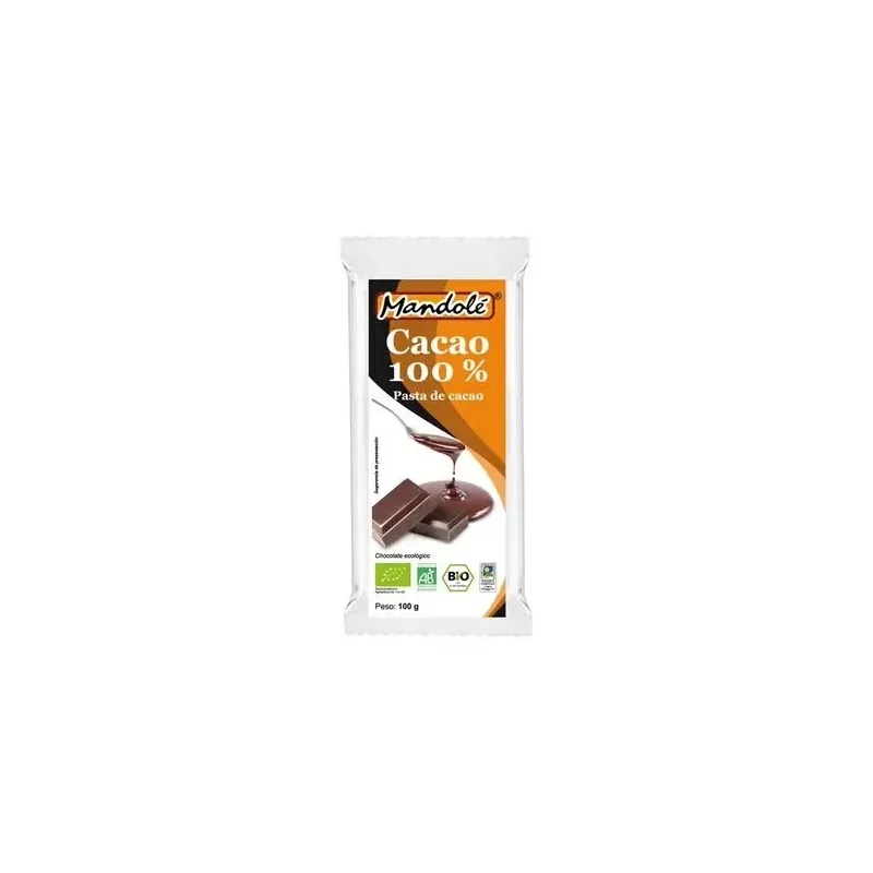 Mandole cacao 100% tableta bio 100g | Farmacia Barata
