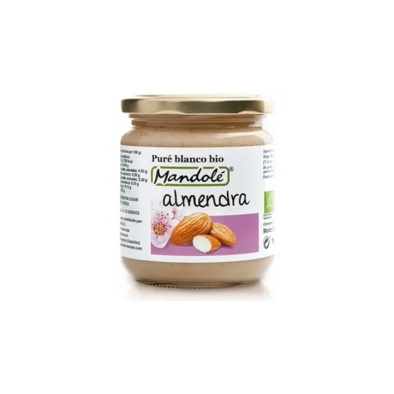 Mandole crema almendras blanca bio 325g | Farmacia Barata
