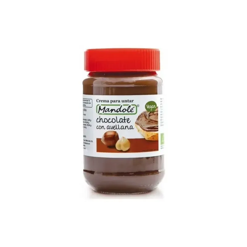 Mandolé crema cacao con avellana vegan bio 375g | Farmacia Barata