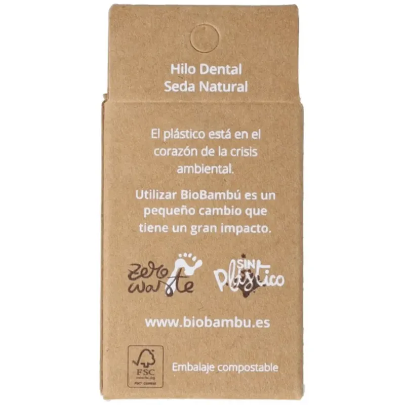Biobambú recambios hilo dental de seda natural 2x30m | Farmacia Barata