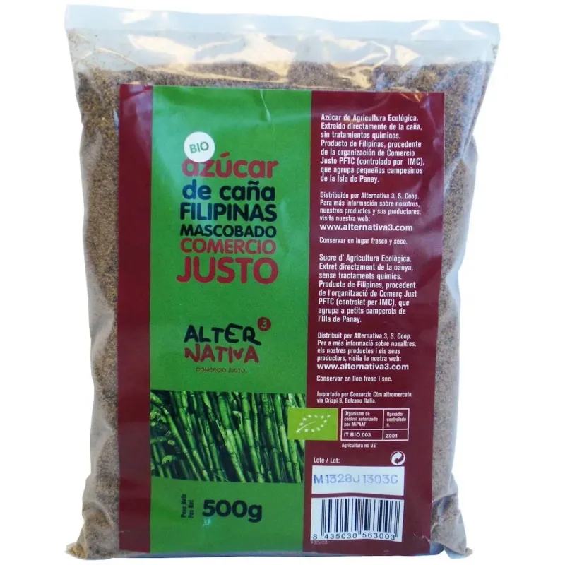 Azucar de caña mascabado filipines 500gr. eco | Farmacia Barata Azucar de caña mascabado filipines 500gr. eco | Farmacia Barata